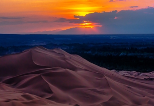 24库木塔格沙漠夕阳