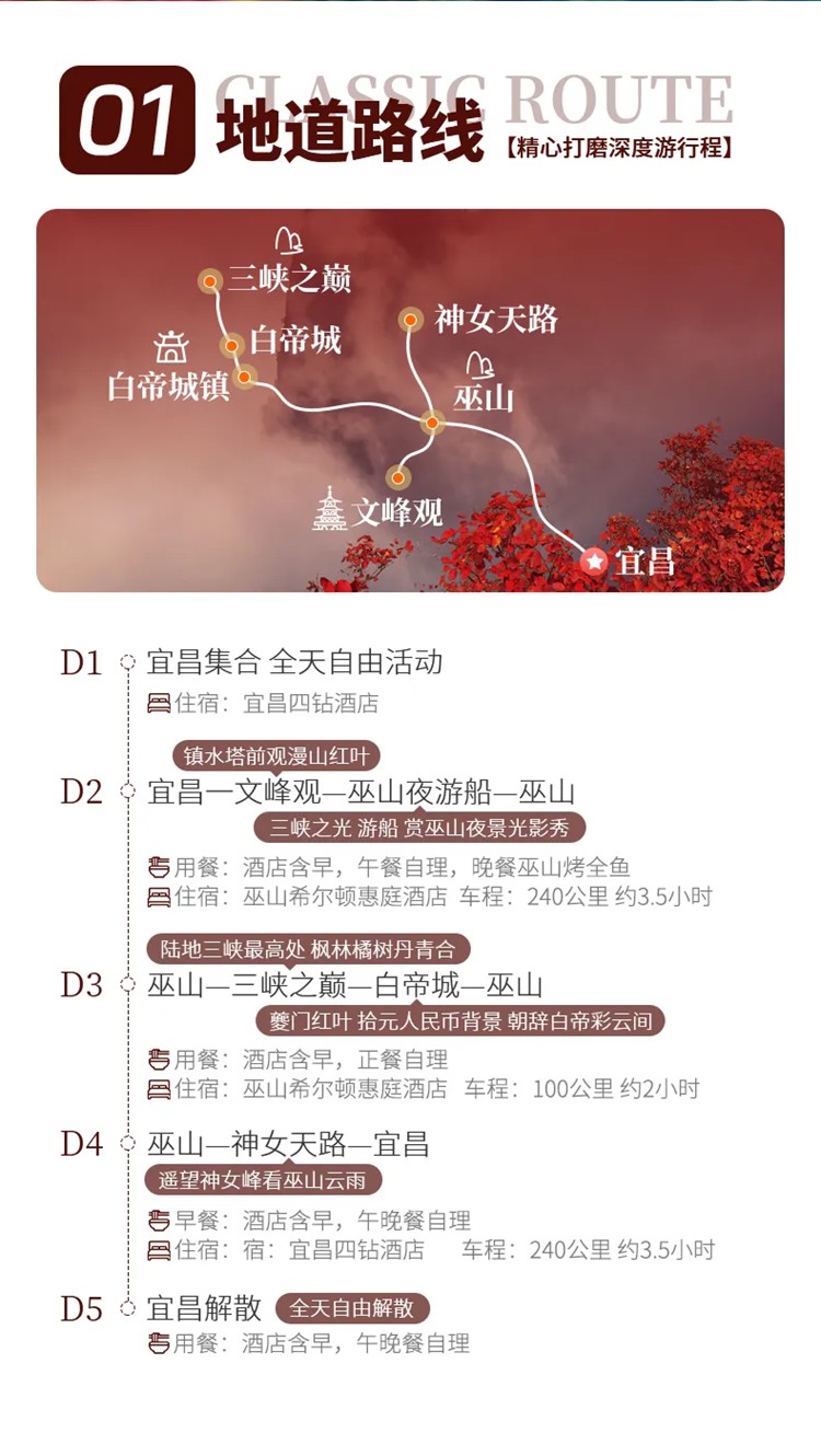 红叶醉三峡5日03